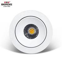 Spot LED de plafond encastré anti-éblouissement réglable et inclinable, 75 mm de découpe, 3000-6000K, intensité variable, pour l'Allemagne