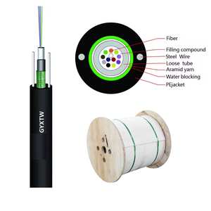 Băng thép bọc thép 100m 200M 500M 1KM 3KM 5km GYXTW cáp quang <span class=keywords><strong>2</strong></span> 8 12 24 lõi sợi quang <span class=keywords><strong>FTTH</strong></span> thả Cáp Nhà cung cấp Trung Quốc - Product Image 3