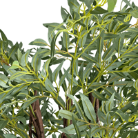 Liffelike 170cm Artificielle Ruscus Feuille Plante En Plastique Faux Arbre Vert avec Pot pour La Décoration De Jardin À La Maison