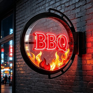 Outdoor Waterproof Double Sided Display Led 3D Holographic Advertising <b>Light</b> Box <b>Sign</b> with Smart App Control for Restaurant Cafe - Product Image 2