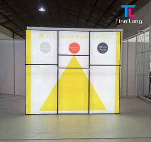Réutilisable 10x10 pieds Logo personnalisé Portable aluminium outil gratuit SEG LED salon exposition stand toile de fond modulaire Pop Up boîte à lumière - Product Image 6