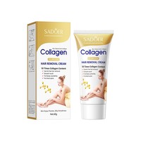 Crème dépilatoire au collagène Éliminant rapidement les poils du corps Laisse la peau propre et lisse sans laisser de taches noires