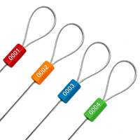 Sello de Seguridad Hexagonal Personalizado para Cables, de ABS, a Prueba de Manipulación, para Contenedores Logísticos, con Logotipo y Código de Barras