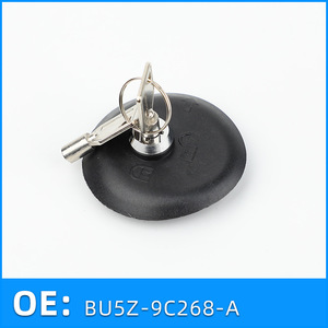 ฝาปิดถังน้ำมันแบบมีล็อค รุ่น BU5Z-9C268-A สำหรับรถฟอร์ด มัสแตง เอจ เอ็กซ์พลอเรอร์ เอฟ150 แร็ปเตอร์ ลินคอล์น เอ็มเคที พร้อมฝาครอบถังยาง - Product Image 1