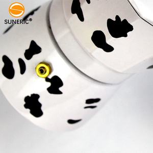 Cuisinière Vache <span class=keywords><strong>Grain</strong></span> Peinture Aluminium Moka Café <span class=keywords><strong>Percolateur</strong></span> Italien Espresso <span class=keywords><strong>Cafetière</strong></span> Moca Pot - Product Image 2