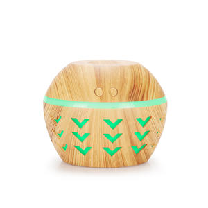 Mini humidificateur YX-001V, grain de bois foncé, alimenté par USB, minuterie de 2 à 8 heures, purificateur d'air domestique avec veilleuse colorée - Product Image 3