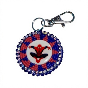 Porte-clés abordables brodés de perles pour femmes et filles, breloques de sac faites à la main pour sacs à main, sacs à dos, sacs de voyage et usage quotidien - Product Image 1