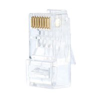 Connecteur RJ45 mâle Cat 5E 8P8C Cat 7 en laiton plaqué or étanche IP44 pour automatisation industrielle 1000V