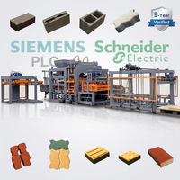 QT12-15 23 000 pièces/8H Machine de fabrication de blocs de béton hydraulique entièrement automatique Siemens PLC Ligne de production de briques creuses et de pavés