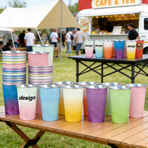 Gobelets à bière personnalisés en acier inoxydable 1oz 16oz, tasses à bière incassables pour la maison, les voyages, le camping en plein air, banquets personnalisés - Product Image 1
