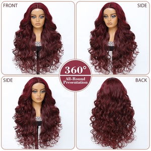 Parrucca Sintetica TOP GIRL 5X5 con Frontale in Pizzo HD, Fibra Naturale Resistente al Calore, Qualità Premium, Effetto Ondulato - Product Image 5