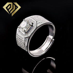 Anello da uomo in argento Sterling 925 da 1ct tendenze della moda per ragazzi - Product Image 6