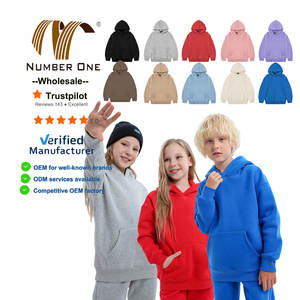 Pull à Capuche de Haute Qualité pour Enfants 95% Polyester Sweat Polaire Unisexe Garçons Filles Vêtement d'Hiver Vierge avec Logo Personnalisé - Product Image 1