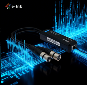 Dongle d'entré<span class=keywords><strong>e</strong></span> analogique <span class=keywords><strong>Dante</strong></span> 2 canaux 24 bits 96 kHz PoE XLR pour transmission de données vidéo pour microphone et mixeur audio professionnels - Product Image 5