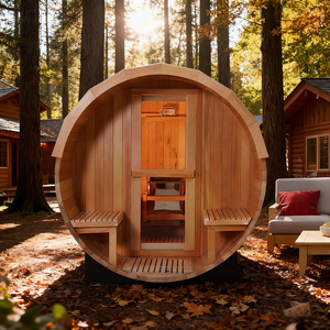 Tùy Chỉnh Phòng Tắm Hơi Pod Sang Trọng Sân Sau Phòng Tắm Hơi Viên Nang Nhà Ngoài Trời Tắm Hơi Thùng Cho Spa Cắm Trại - Product Image 1