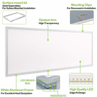 Plafonnier LED Luminaire de bureau à intensité variable Carré Rond Encastré Grille Downlight 30*30cm Éclairage de plafond pour salle de classe