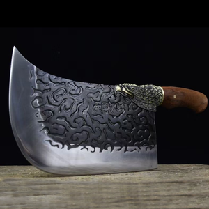 Couteau à découper en os de cuisine à tête d'aigle T10 acier forgé boucher hacher boeuf mouton porc cuisse couteau lourd - Product Image 2