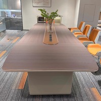 Mobilier de bureau personnalisé longueur largeur multi-personne pratique table de conférence de réunion minimaliste