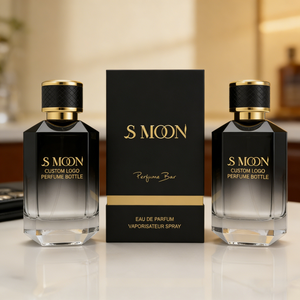 Nuevo Diseño Personalizado, Botella de Perfume de Vidrio Negro Degradado de 50 ml, Atomizador de Niebla Fina, Botellas de Perfume de Lujo de 50 ml con Caja - Product Image 3
