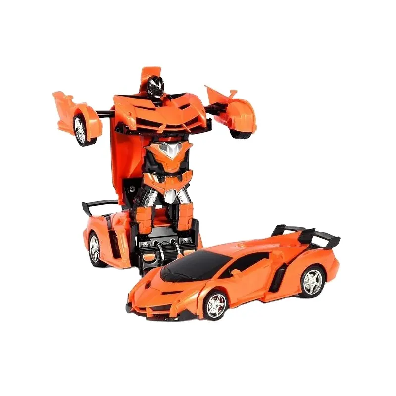 Groothandel 1/18 Schaal Model Kids Veranderen Speelgoed Afstandsbediening Robot Auto