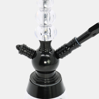 Ensemble de chicha arabe en gros avec bouteille en verre, pipe à eau en acier inoxydable, logo personnalisé OEM