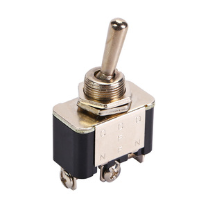Kn3a-103 <b>Toggle</b> Switch Spdt On Off On 250V Screw Terminal Brass Body Automotive Marine Use - Product Image 1