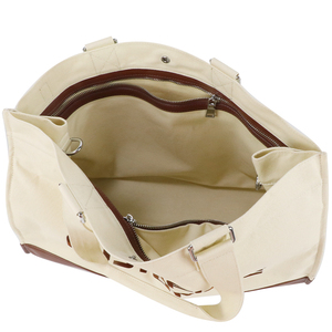 Customizable <b>Large</b> Capacity Women's PU Leather <b>Canvas</b> Tote <b>Bag</b> for Outdoor Shopping Factory Wholesale with Logo Available - Product Image 6