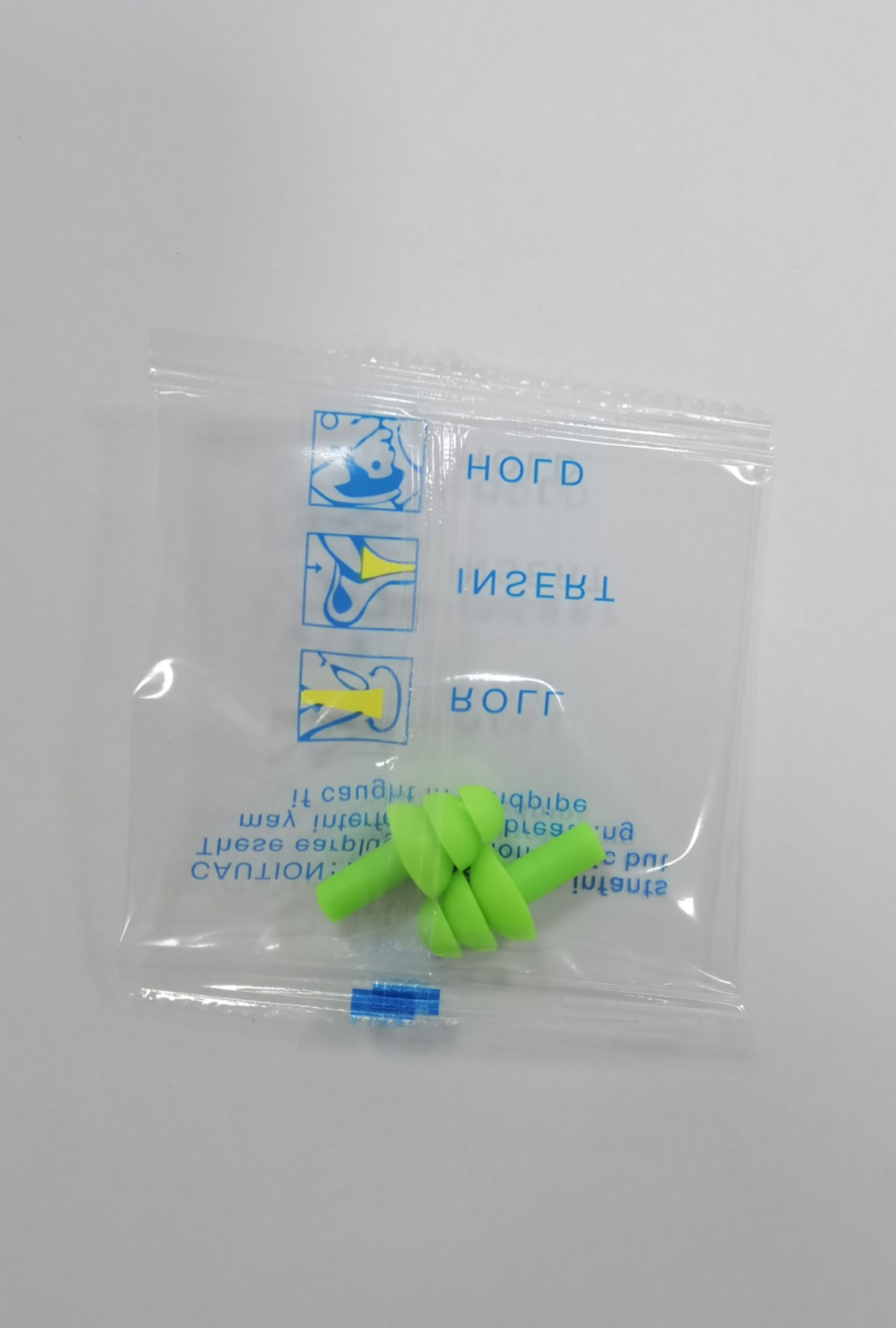Grass green - Earplugs in a pair of bags