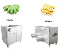 Gloednieuwe, zeer efficiënte elektrische automatische bananen schil- en snijmachine voor fruitverwerking