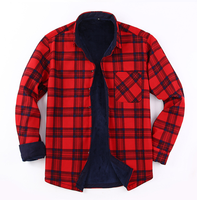 Blouson Bomber Homme Formel Zippé en Flanelle à Carreaux Doublé Polaire Chaud Automne, Qualité Supérieure, Personnalisable, Vente en Gros