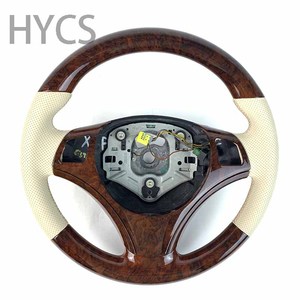Accesorios de Interior de coche volante de grano de madera de caoba para <span class=keywords><strong>BMW</strong></span> 2005-2012 3 Series 325i <span class=keywords><strong>320</strong></span> M3 <span class=keywords><strong>E30</strong></span> E91 E92 E90 E89 E93 M3 - Product Image 1