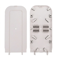 Plateau de raccordement à 24 fibres optiques en ABS noir pour cadre de distribution de fibres FTTH ODF FSP-24A