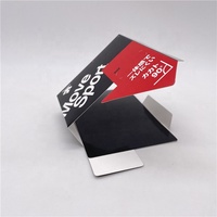 Certifié Fsc personnalisé imprimé plié recyclable papier chaussettes emballage étiquette chaussettes étiquettes volantes cartes