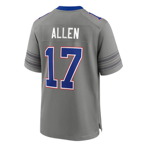 Maillot de football américain cousu de qualité supérieure en gros – Maillot de match 17 Allen respirant et à séchage rapide - Product Image 1