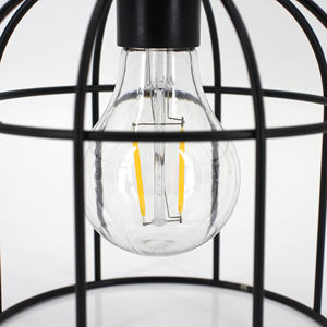 Linterna Solar de Metal <span class=keywords><strong>para</strong></span> Exteriores, Luz Colgante con Bombilla LED de Filamento, IP44, Impermeable, Fácil Instalación, Decoración de Jardín <span class=keywords><strong>para</strong></span> Patio - Product Image 4