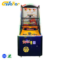 Parc d'attractions Jeu de sport d'intérieur Machine de jeu à pièces Machine de basket-ball avec lumière LED pour enfants et adultes
