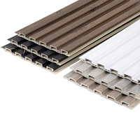 Panneaux de plafond en forme de grilles de style Grande Muraille, en fibre de bambou et PVC, pour murs et plafonds de fond – Vente directe usine