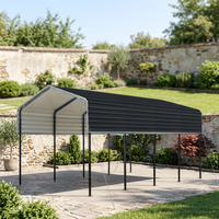 Abri de voiture portable en acier galvanisé 12x20 pieds |   Abri de garage pour voiture imperméable pour stationnement extérieur