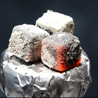 Charbon à chicha jetable ultra fin en bambou pré-coupé avec trous, vente en gros d'usine, pipe à eau
