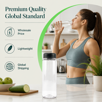 Bouteille d'eau personnalisée populaire de 500 ml en Tritan avec filtre, shaker à boisson avec boule d'agitation