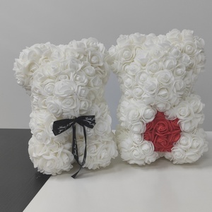 Ours en peluche rose de différentes couleurs 25cm avec boîte cadeau pour la saint-valentin, cadeau de mariage, cadeau de noël - Product Image 6