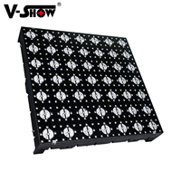 VSHOW Q7 7*7 Luz de Matriz Doble DMX para DJ, Discoteca, Fiesta, Luz a Todo Color, 49 Luces Doradas con 441 Píxeles RGB 3 en 1