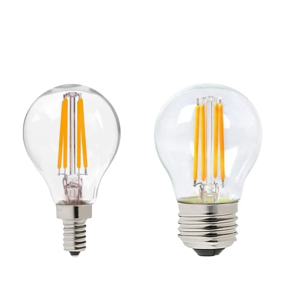 Vintage kısılabilir filaman ampul Edison Led lamba G45 P45 2W 4W dekorasyon Led Filament aydınlatma