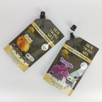 Quantité minimale de commande 200 pièces impression numérique personnalisé imprimé savon liquide bec pochettes 500Ml bec pochette avec bec noir