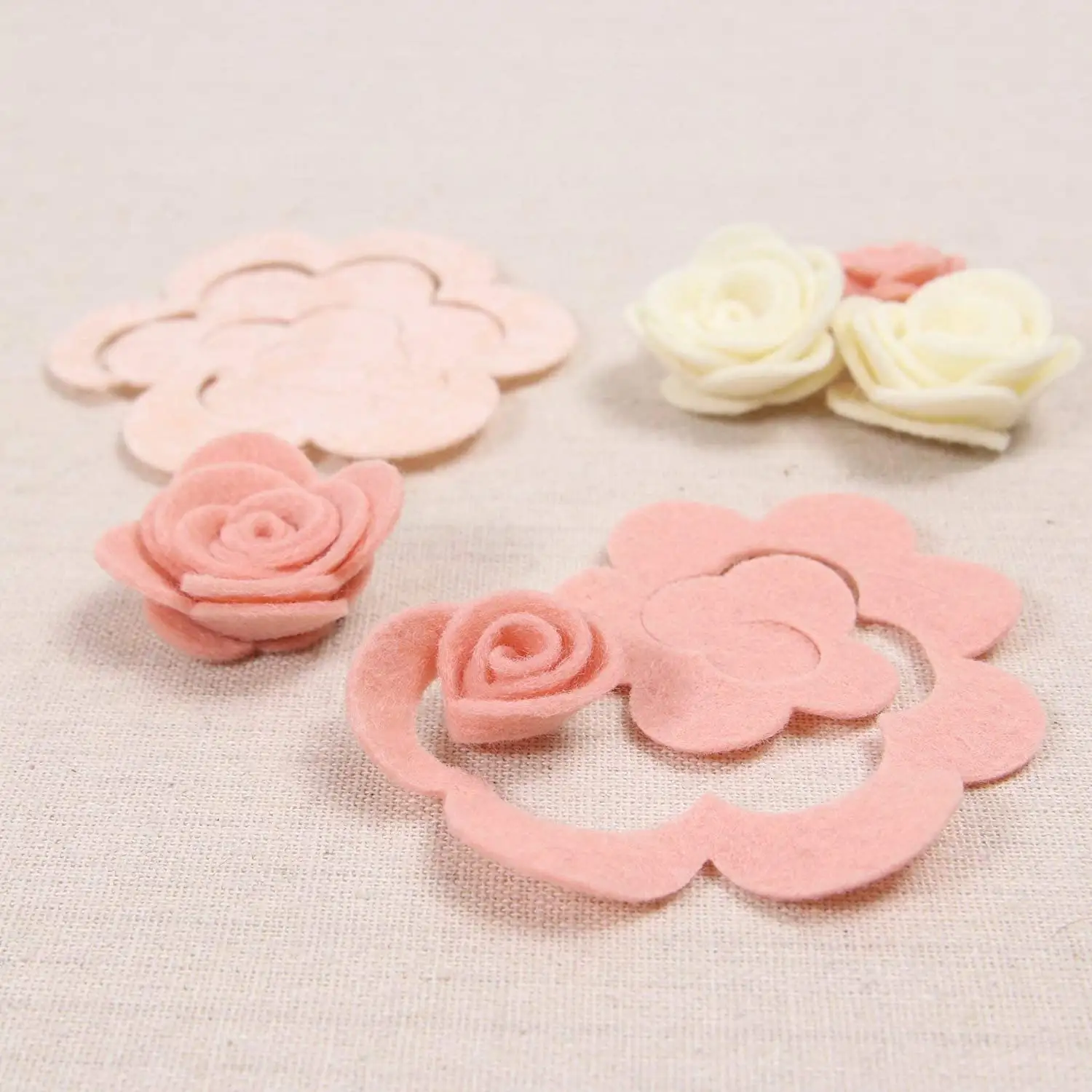 Blume bouquets DIY handwerk sterben cut handgemachte baby kinder spielzeug applique stirnband dekorative zubehör handwerk mini filz rosen