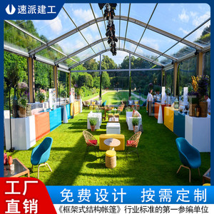 Carpa Transparente con Estructura de Aleación de Aluminio, Tela de PVC de 2000-3000 mm, Impermeable, Apertura Rápida, Tipo Extendido, para Uso en Exteriores en las Cuatro Estaciones - Product Image 5