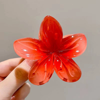 Épingles à Cheveux Multicolores en Plastique Décorées de Fleurs, Tendance et Très Vendues, pour Filles, Accessoire de Fête, Outil de Maquillage, Vente en Gros