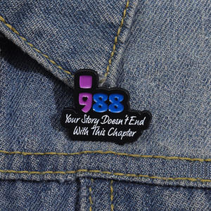 Broche en métal «Votre histoire ne se termine pas avec ce chapitre» pour décorer vêtements et accessoires - Product Image 3