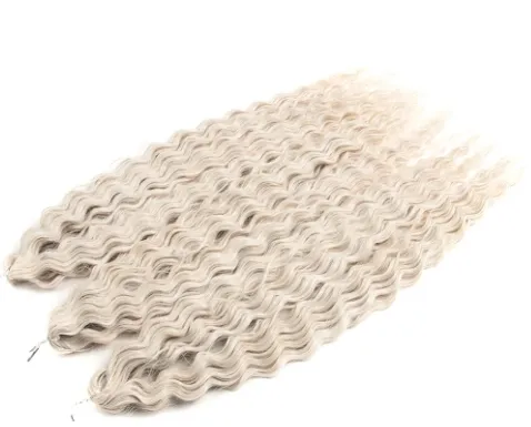 Hot Sale Premium Fiber Heat Resistant Water Wave Locs Ombre Passion Twist Hair Crochet Braiding Synthetic Hair Extensions