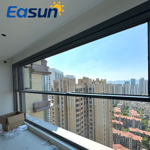 Hiện đại điện nâng gấp Windproof khung hợp kim nhôm mưa cảm biến tự động nâng cấp Tempered Glass thép không gỉ - Product Image 4